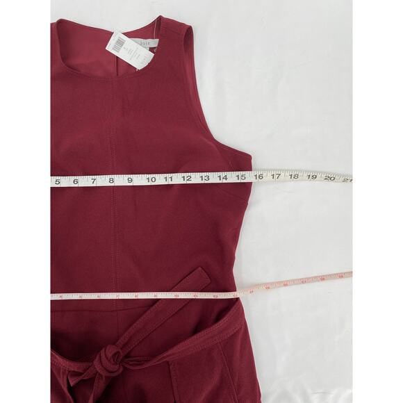Joie Jumpsuit Mairead Garnet Wide Leg Capri Wrap Tie Open Leg Size 0 NEW - Picture 13 of 16